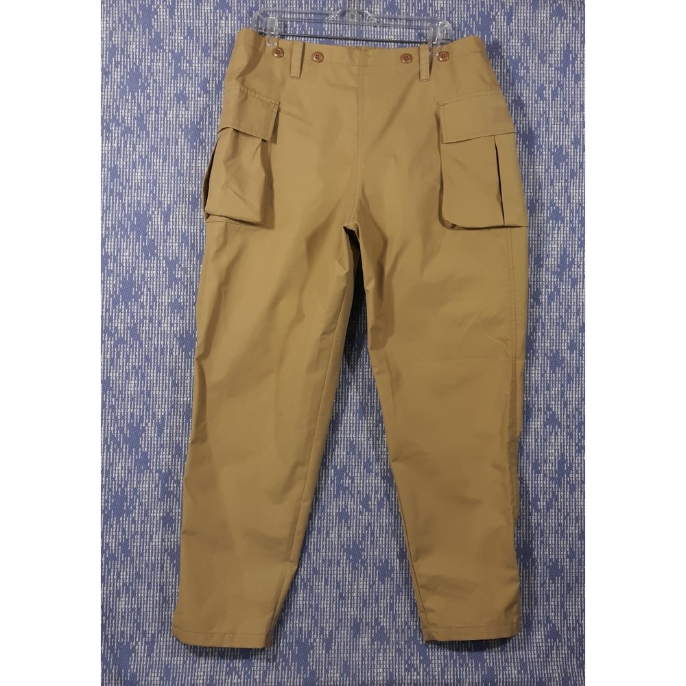 Browning Gore-Tex Hunting Waterproof Pants Size Medium 35 x 29 Beige Made In USA